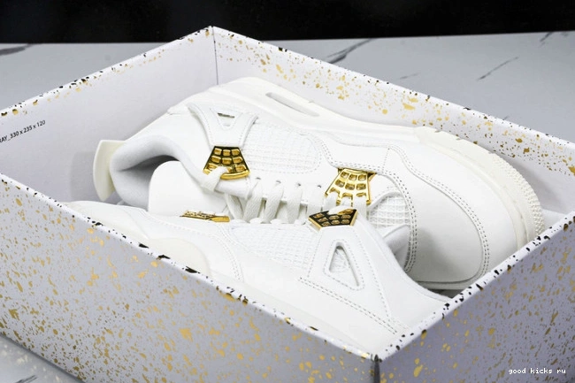 4 Gold Retro Jordan Metallic AQ9129-170 0707